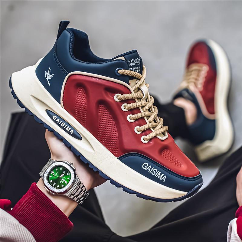 Europa estación zapatos de moda de primavera zapatos deportivos casuales de tamaño grande aumento de suela gruesa hombre Gump Dad zapatos de moda 46