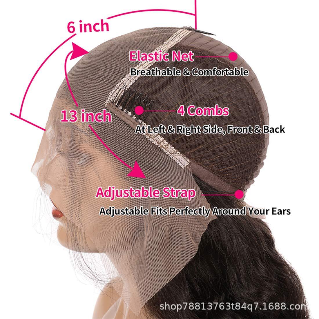 Peluca de encaje frontal 13x6 peluca recta frontal de encaje 13x6 cubierta de cabello humano real