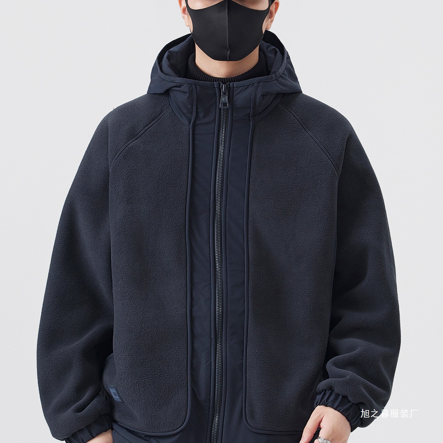 Thickened Polar Fleece Hooded Jacket for Men, Autumn and Winter 2025 New Casual Warm Jacket, Men's Winter Cotton Clothing