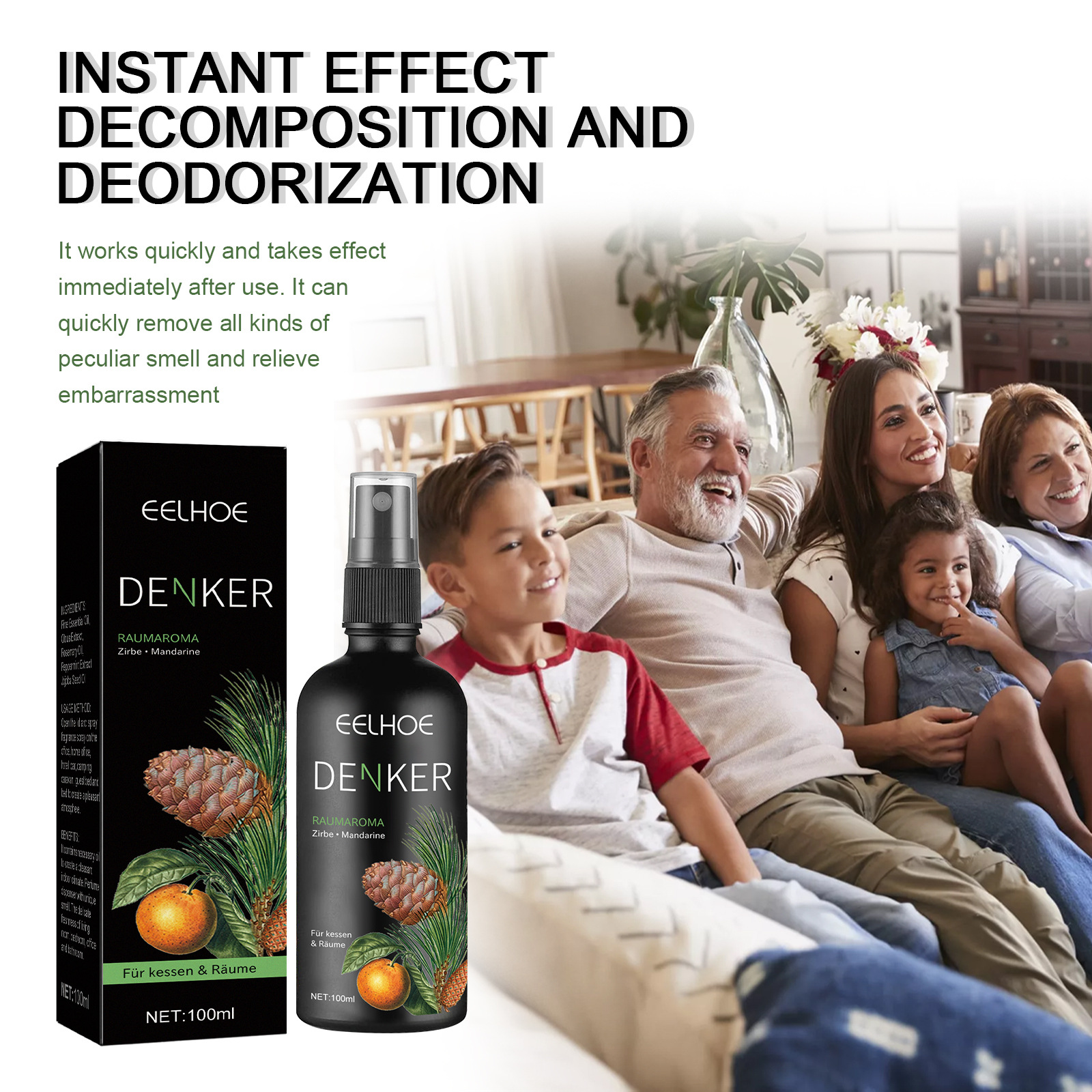 EELHOE Air Freshening Fragrance Spray Indoor Bedroom Long-lasting Fragrance Toilet Car Deodorant Fragrance Spray_voghion.com