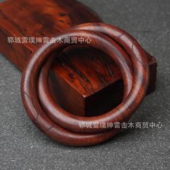 雷击枣木【乾坤圈阴阳镯】道家用品整木一体成雕手工打磨佩戴手把