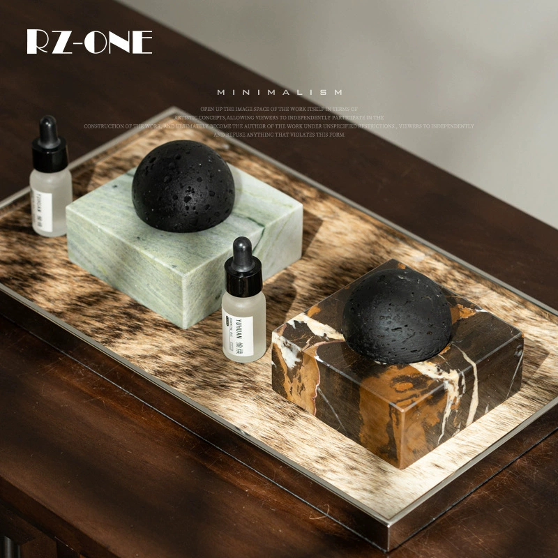 Мраморный ароматерапевтические диффузор высокого уровня чувство нишу ретро-стиль дома украшения гостиной шкаф с мягкими украшениями