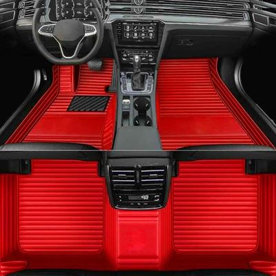 Stripes, Suitable for Left and Right | Modelə uyğun ayaqaltı - bright-red-single-layer
