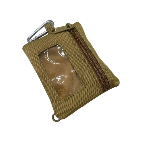 Outdoor coin purse, tactical mini multi-functional men's sports wallet, headphone bag, bank card bag, small key bag