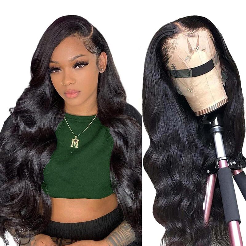 Cross-Border New Product Human Hair Wig 13×4 Glue-Free Lace Headgear Natural Color Big Wavy Long Curly Hair Human