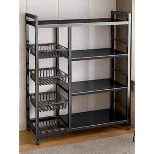 Kitchen Rack Floor-Standing Multi-Layer Vegetable Storage Rack Household Multi-Functional Sundry Rack Wall-Mounted Snack Storage Rack