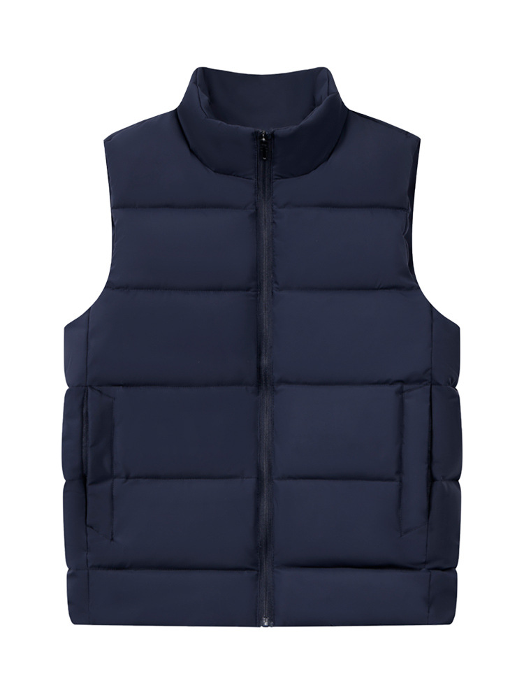 Modas cálidas de cuello de cremallera chaleco personalizado de equipo corporativo chaleco de invierno engrosado chaleco logotipo impresa