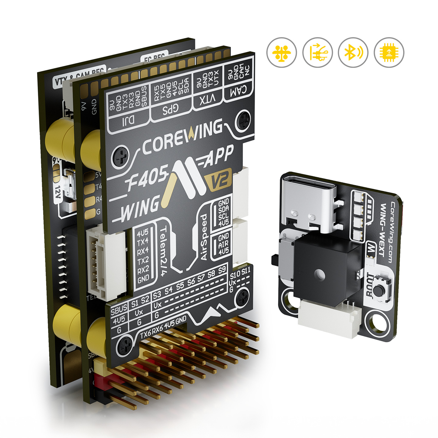 COREWING F405 V2 Fixed Wing Flight Control V2 Compatible with SpeedyBee and CoreWing App Flight Control