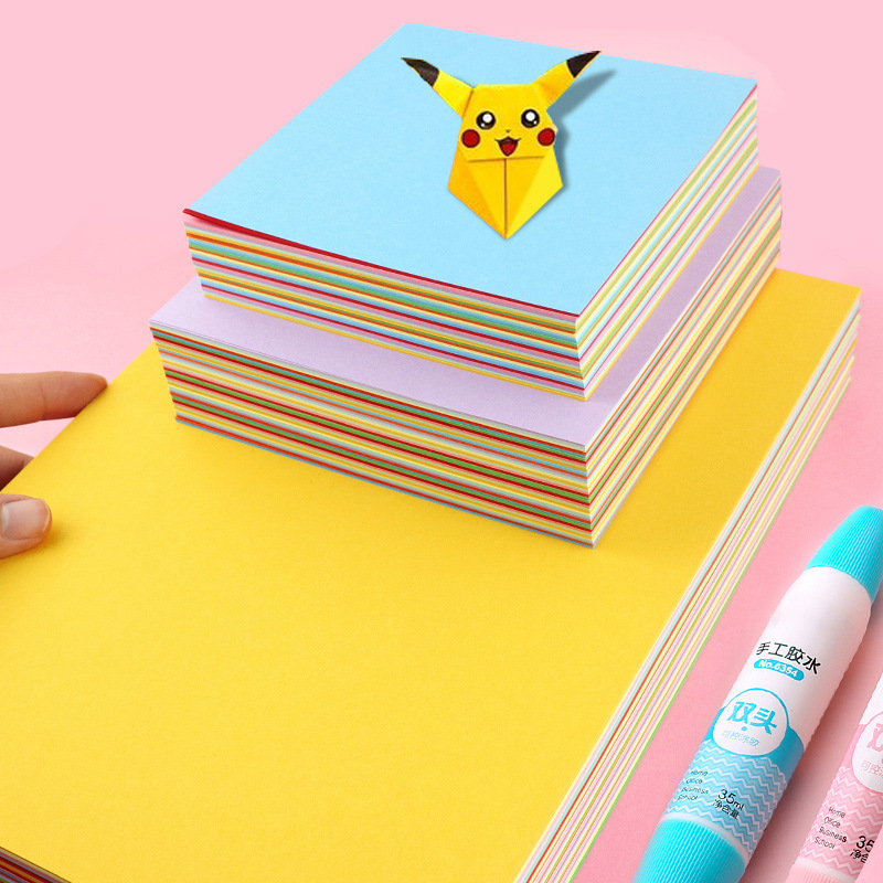 正方形のカラフルな子供用折り紙・切り紙卸売 千羽鶴 クリスマスツリー 幼稚園用手作り紙・カード紙|undefined