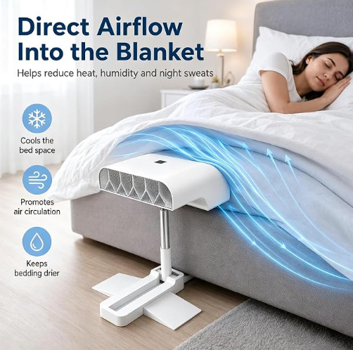 Adjustable Bed Cooling Fan