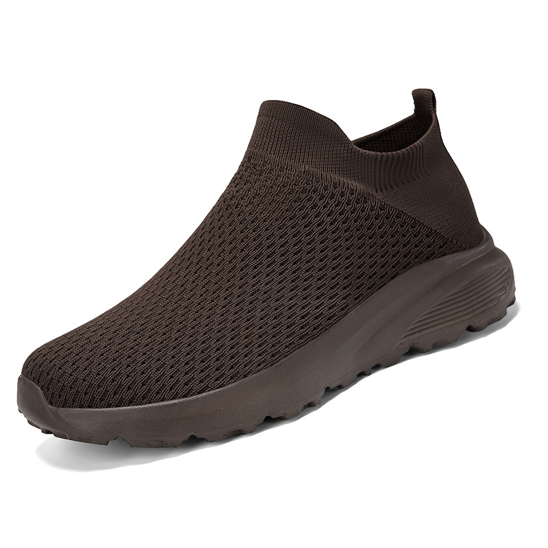2025 nuevo tamaño transfronterizo zapatos descalzos Zhongbang zapatos de calcetines anchos zapatos deportivos de tela de vuelo para hombres zapatos de malla