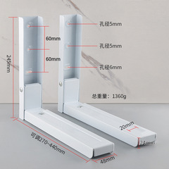 Simple Microwave Foldable Support Dual Layer Shelf Oven Rack Iron Alloy Microwave Shelf Bracket Wall Mount Bracket