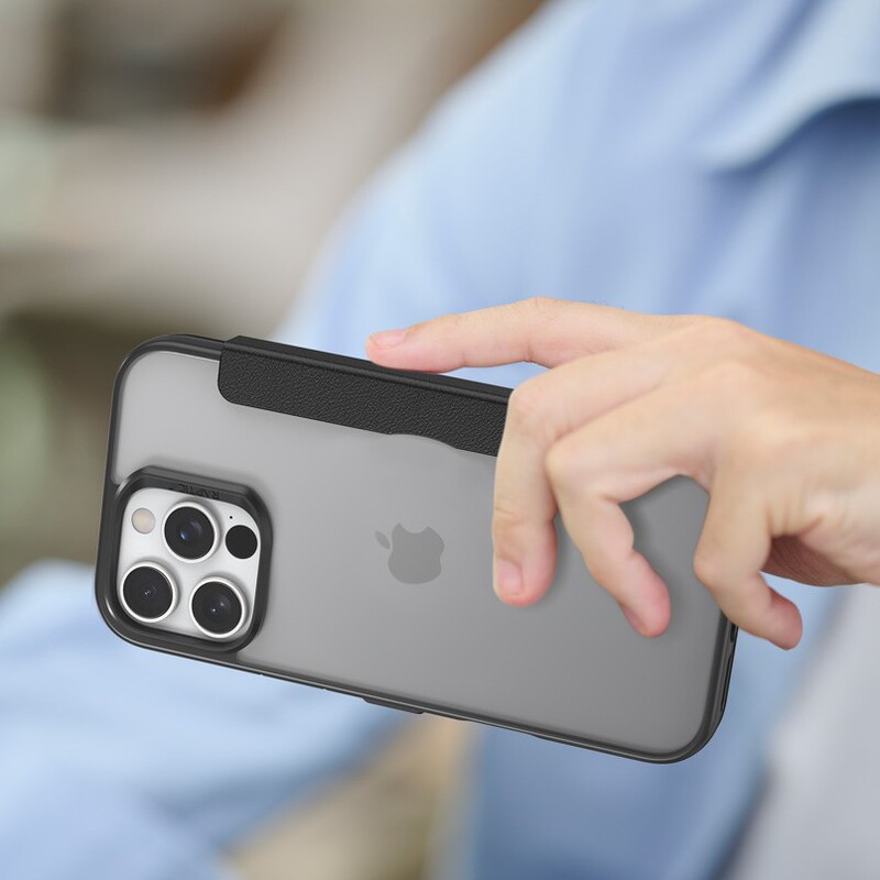 Raptic iPhone16promax Flip Leather Case for IP16 Full-Coverage Phone Case