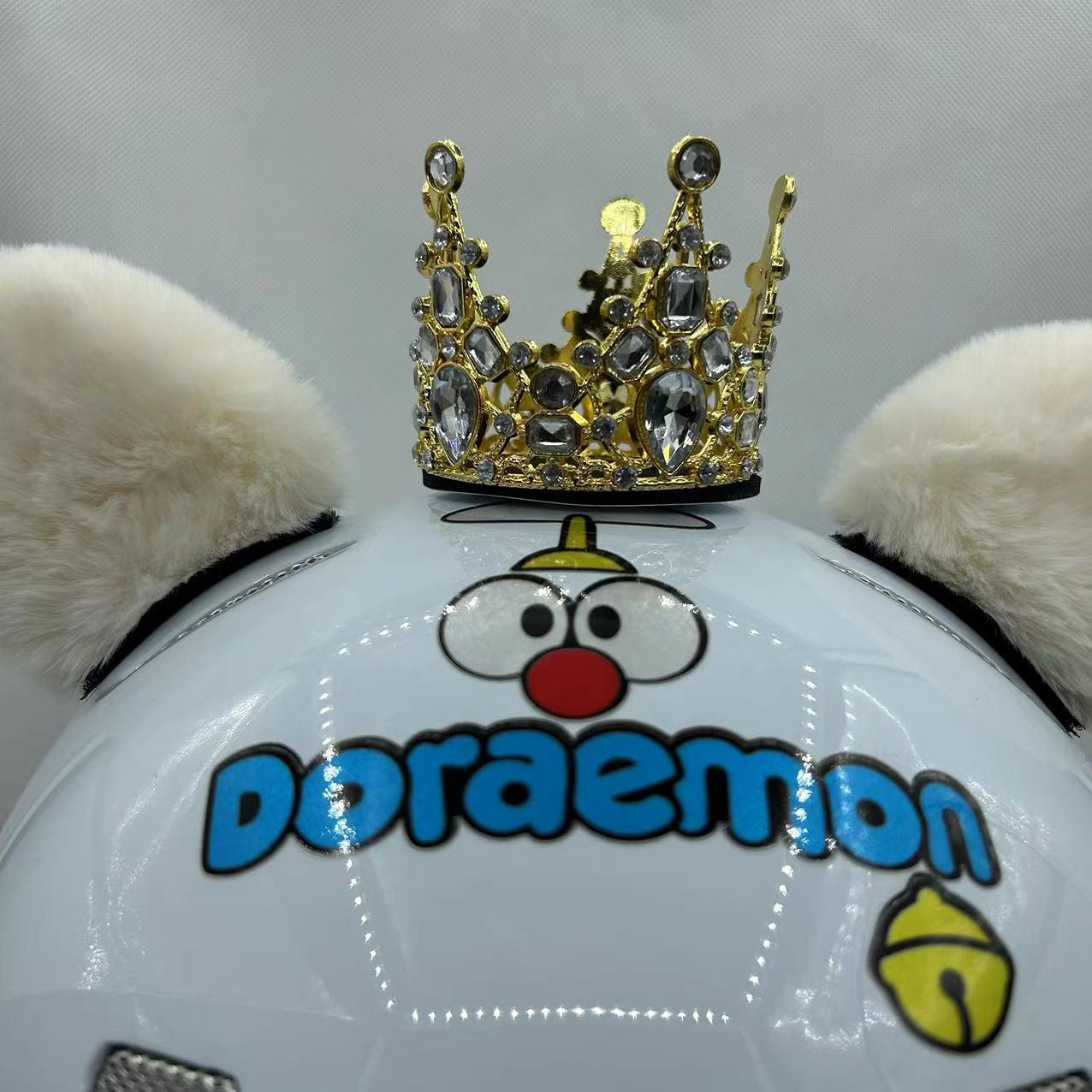 대형 골드 라인스톤 크라운