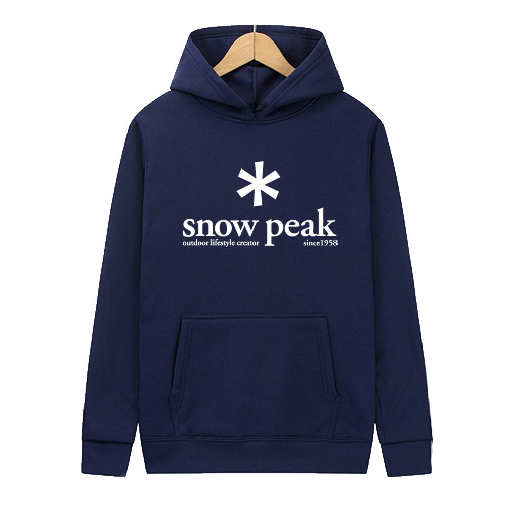 Snowflake pattern "snowpeak" carta print drawstring hooded