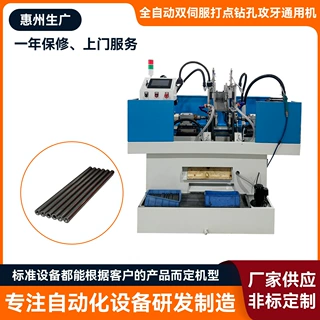 双伺服打点钻孔攻牙机 非标数控钻孔攻丝一体机 五金自动加工设备