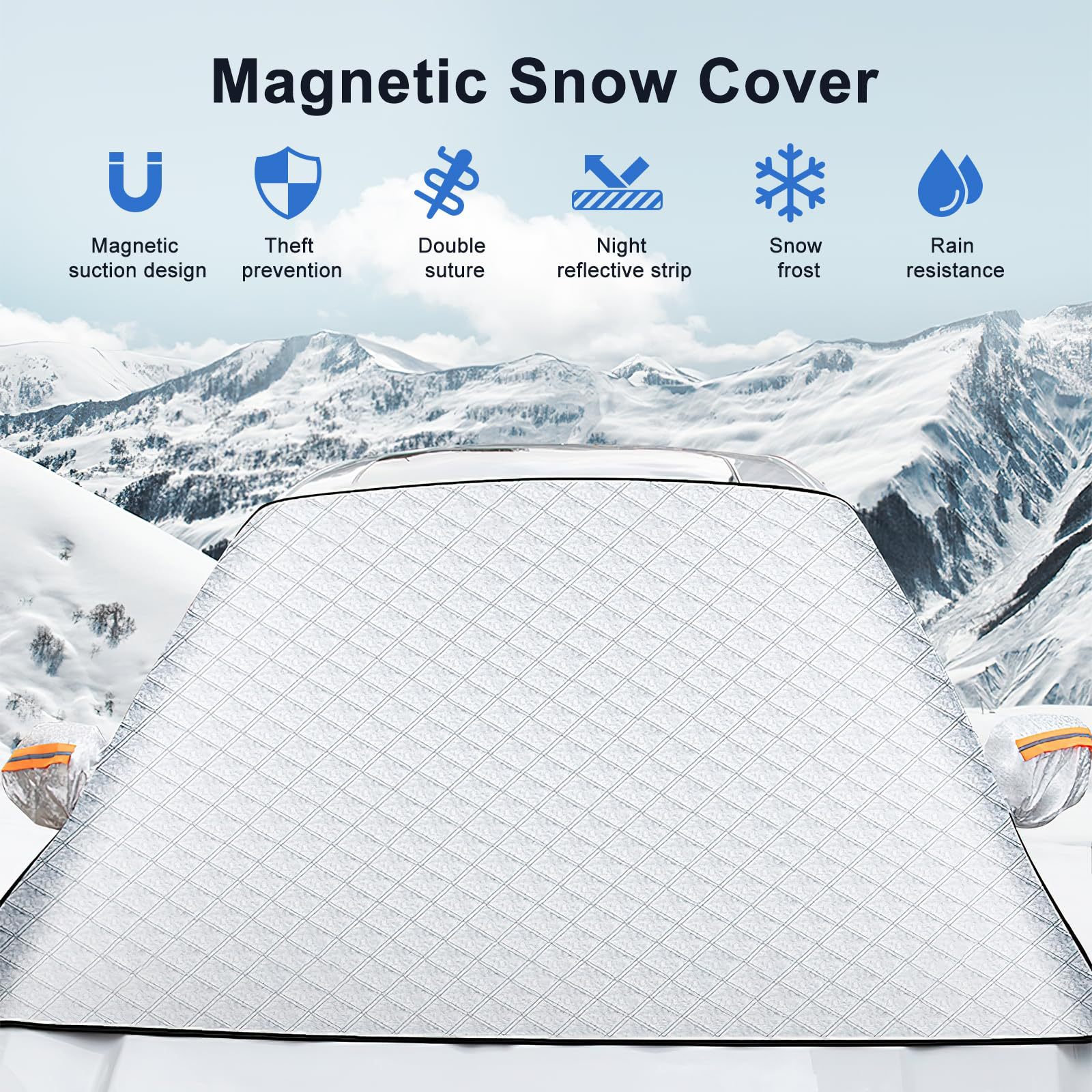 Car Snow Shield, Sun Protection, Rain Protection, Heat Insulation Car Cover, Front Windshield Cover, Snow Shield, Winter Supplies, Car Sunshade