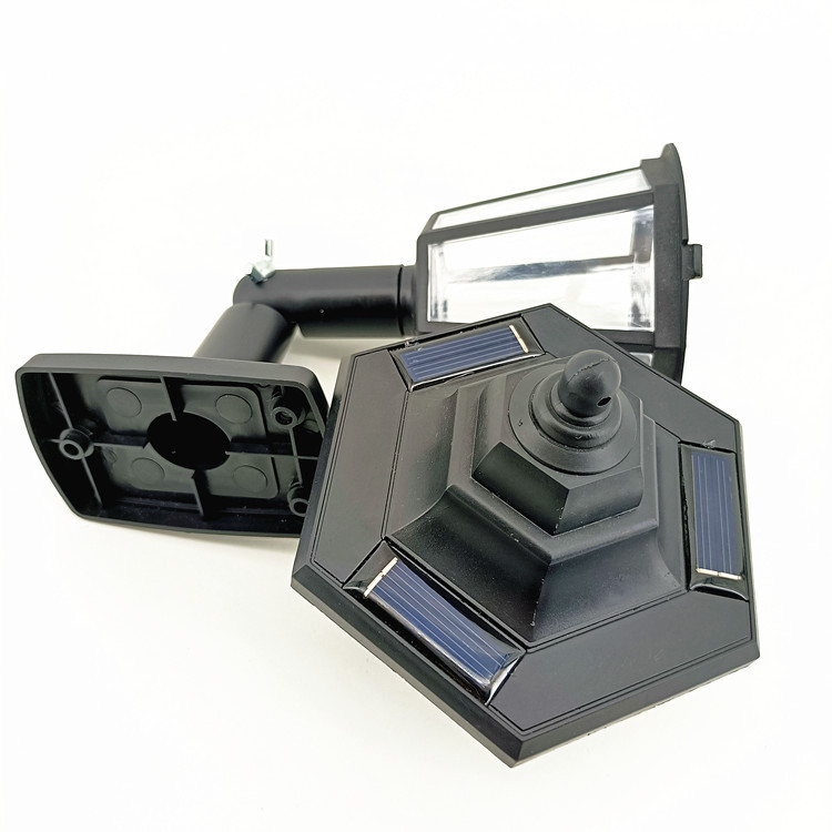 Fábrica suministra luz solar LED de pared de inducción césped patio villa decoración hexagonal paisaje jardín luz exterior