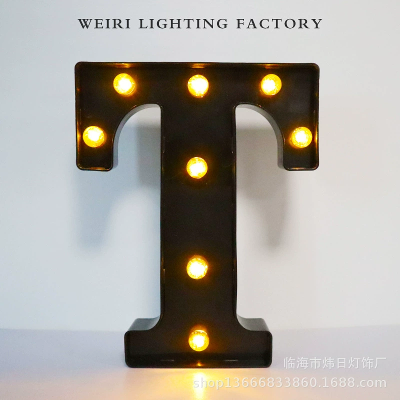 LED рекламная буква, черная подсветка алфавит, крупная декоративная английская буква 21,8 см