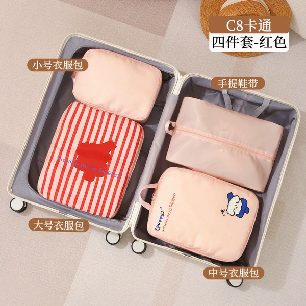 Red set, 4 piece set