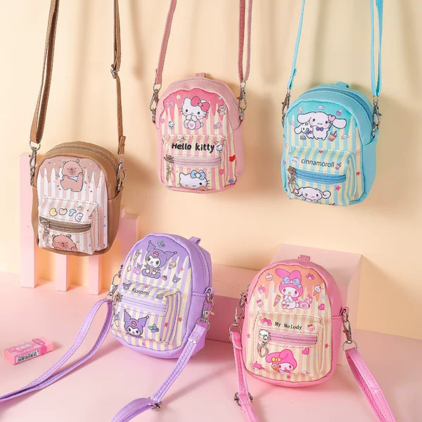 Coin Purse Ins Style Cute Girly Heart Student Simple Creative Zipper Small Bag Carry-On Shoulder Crossbody Bag