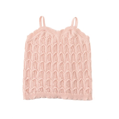 Girls suspender hollow vest knitted suspender summer girls vest baby children's clothing source live delivery