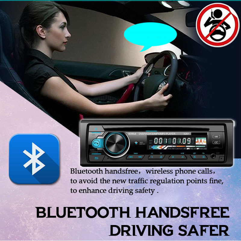 24V Truck Car Dvd Cd Player Car Mp3 Stereo Bluetooth Hands-Free Fm Audio Radio Universal