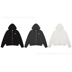 25秋冬美式复古 5252BYOIOI双头拉链连帽卫衣男女款百搭开衫外套