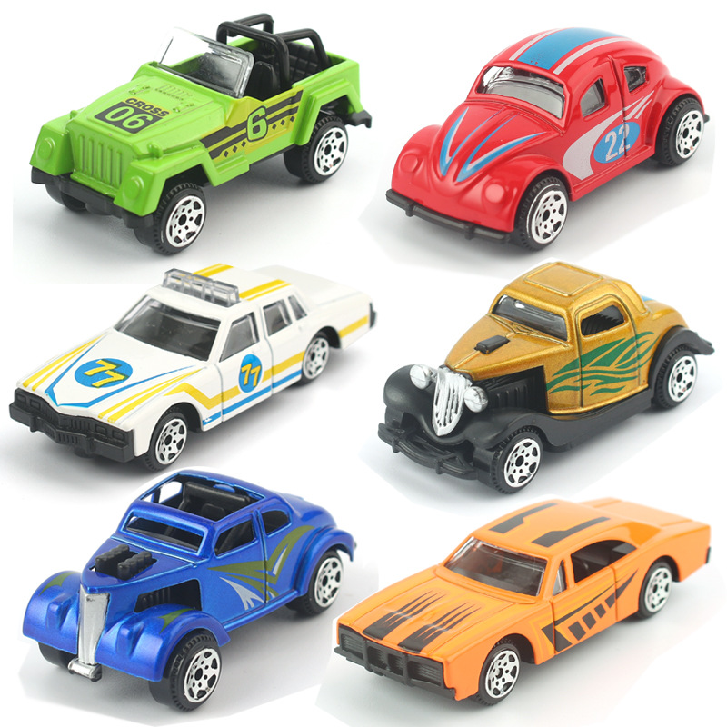 兒童玩具合金車復古車滑行1：64小汽車模型仿真車扭蛋禮品批發