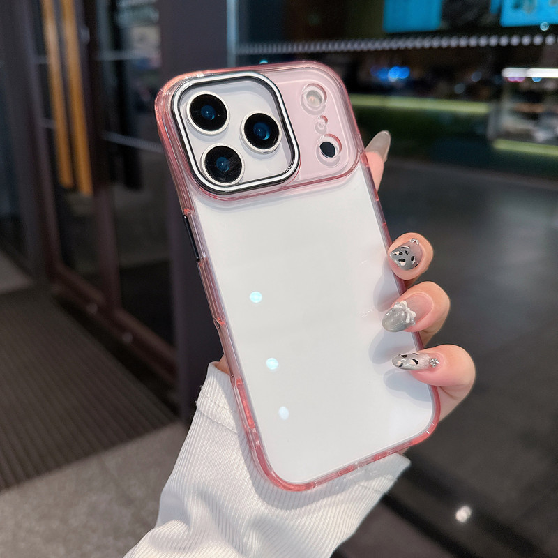 适用iPhone17PROMAX手机壳晶彩透明亚克力带ai按键苹果16硬壳防摔|undefined