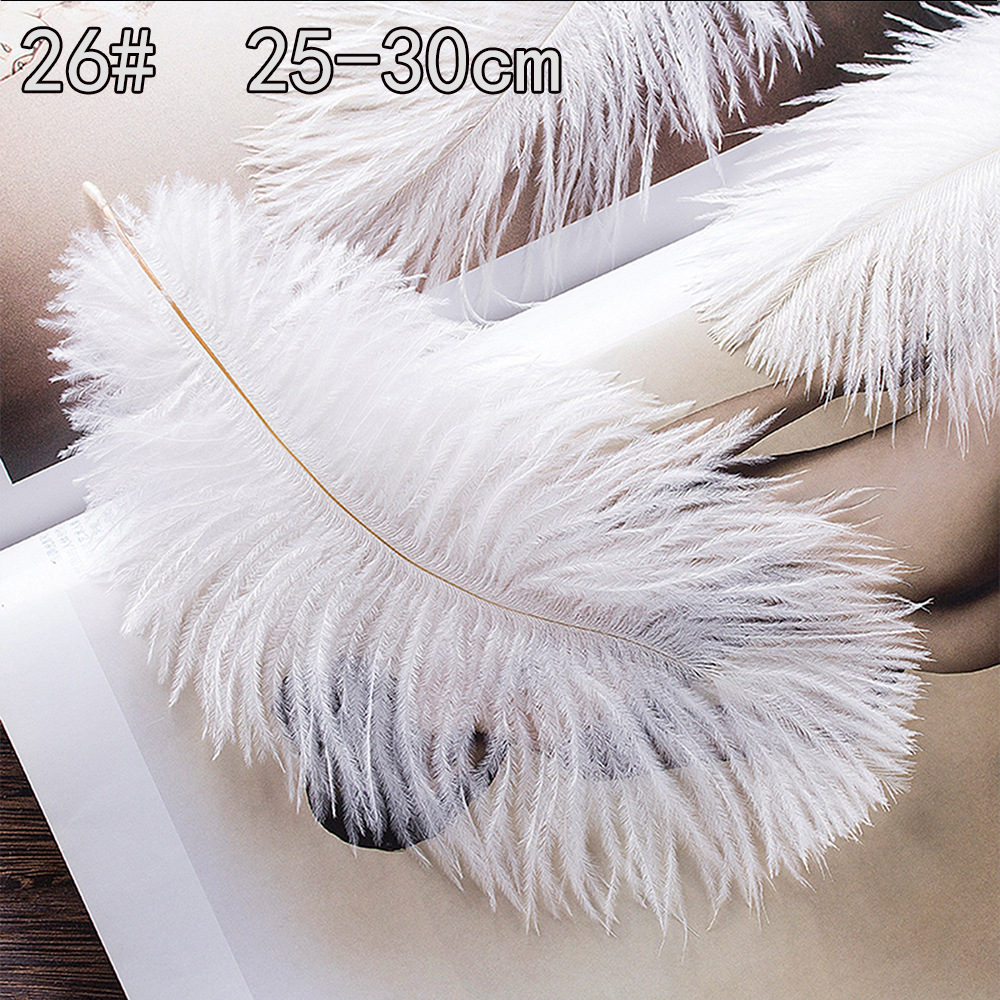Colección de productos de plumas blancas al por mayor Accesorios de ropa de plumas hechos a mano de bricolaje Accesorios de plumas de ganso Material de plumas de pavo