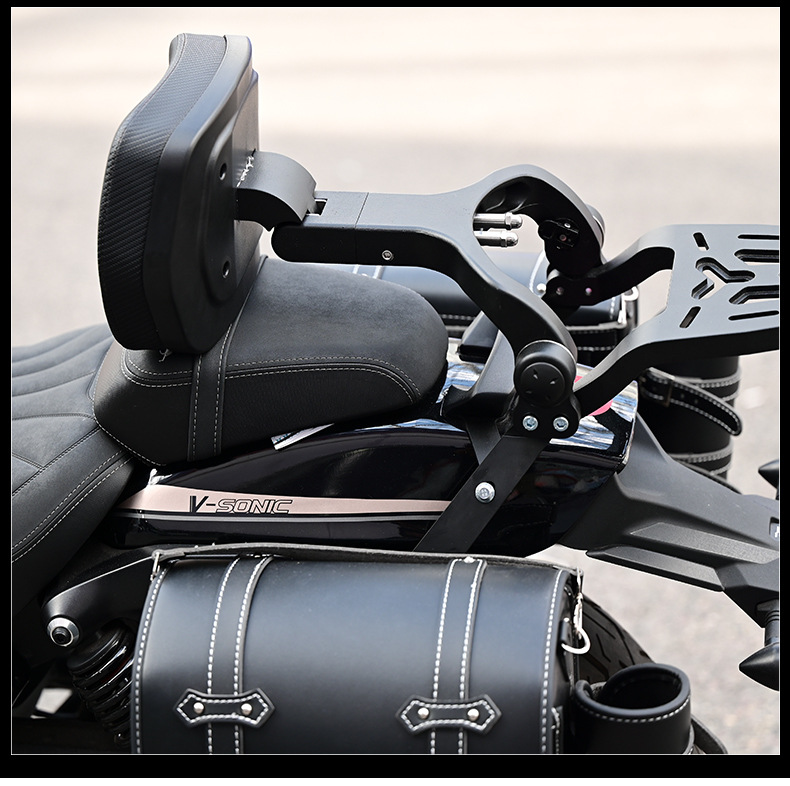 Suitable for Wuji Cu250 Bumper Folding Backrest Side Bag Tail Box Bag Reinforced Guard Bar High Rebound Modification Anti-Collision