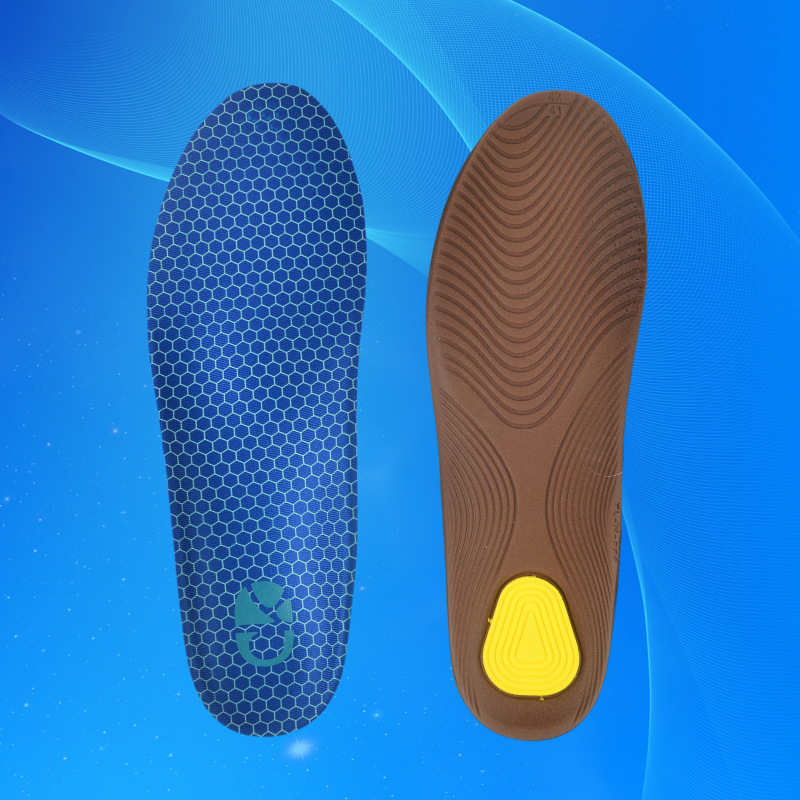 Plantilla de PU transpirable absorción de sudor transpirable movimiento amortiguador antibacteriano desodorante bala suave no se cansa soporte de pie para hombres y mujeres