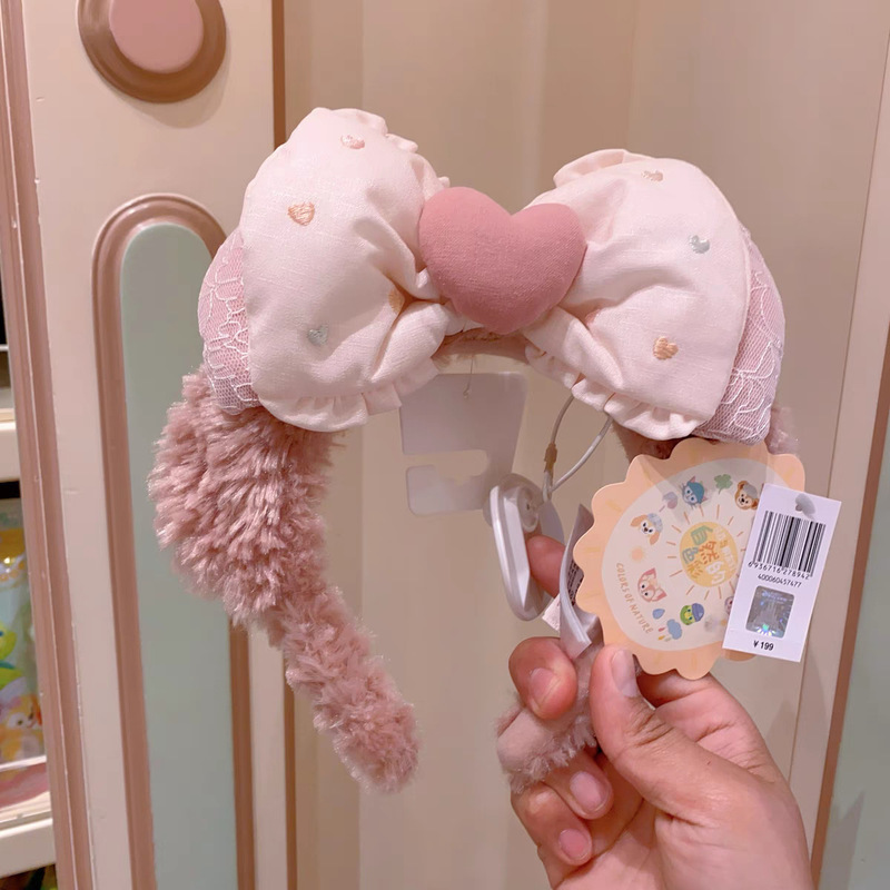 遊園地の女の子のかわいいぬいぐるみパンダフィーベア耳カチューシャ女性の写真ヘアピン洗顔カチューシャヘアアクセサリー|undefined