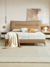 K9HX批發顧家家具現代簡約生態雲皮雙人主卧床飽滿靠包布藝床卧室