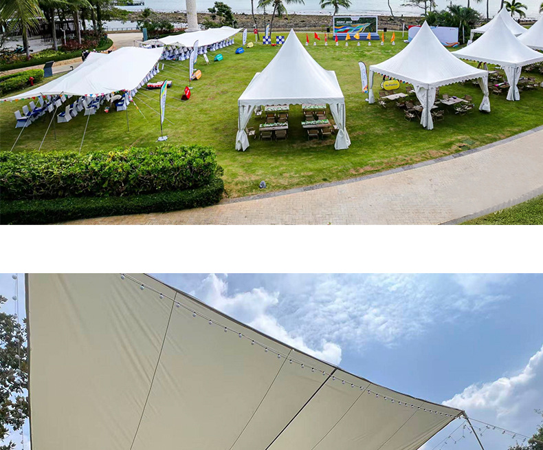 Multi-Hanging Point Black Vinyl Tarp for Outdoor Camping, Sunshade, Sun Protection, Large Size Tent Cover, Thickened to Resist Heavy Rain