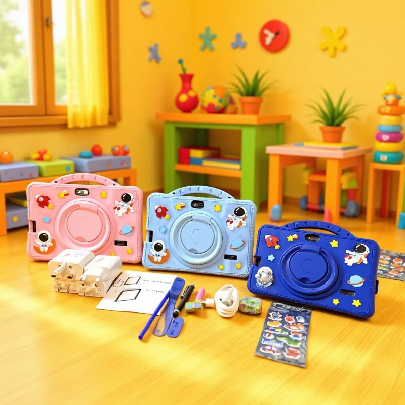 Cross-Border Foreign Trade Specializes in Popular Children's Tablets 7inch Gaming Anti-Drop Cartoon Kids Tablet Pc