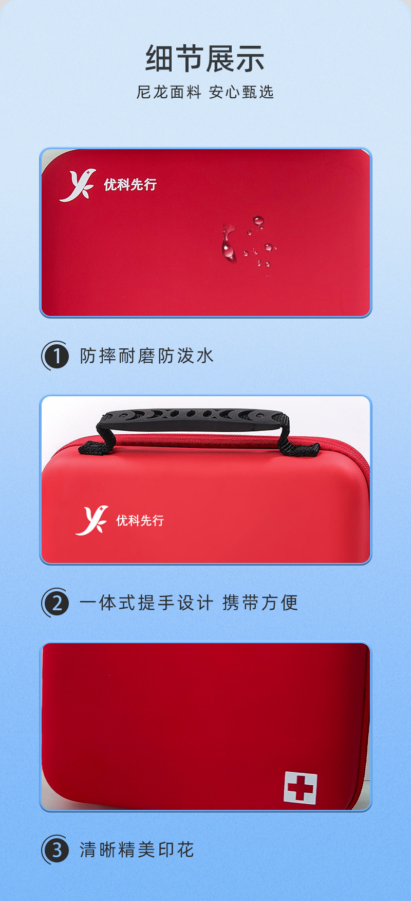 Eva Car Emergency Kit, Car Self-Driving Travel Outdoor Portable First Aid Kit, Medicine Storage Self-Rescue Set