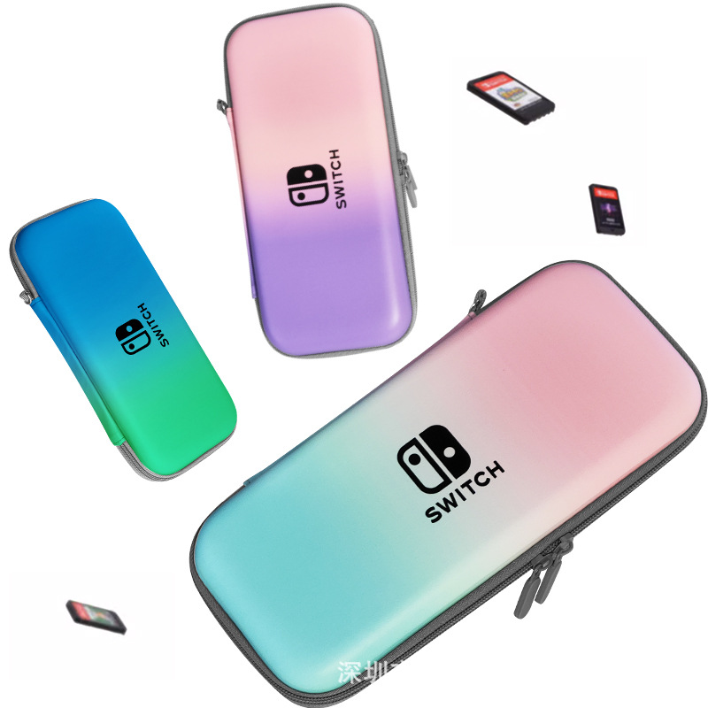 Nintendo switch storage bag ns oled game accessories gradient color matching portable eva hard shell protective bag
