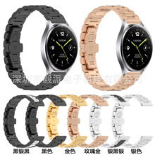 毅派电子新款适用于小米watch2不锈钢表带22mm商务款金属表带