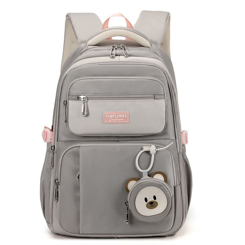 Mochila escolar para niñas, estudiantes de secundaria, estudiantes de primaria ligera, niñas de tercer a quinto y sexto grado, mochila de alta calidad de gran capacidad, resistente a la suciedad