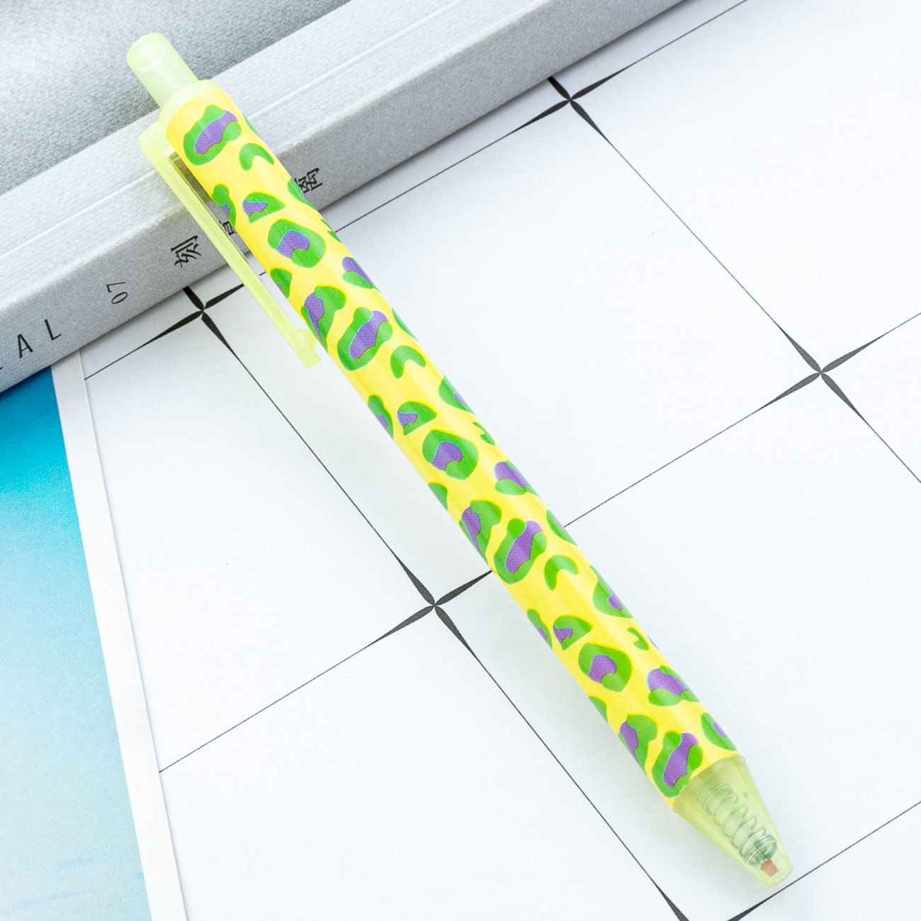 Corazón creativo encantador de la niña leopardo bolígrafo de escritura simple