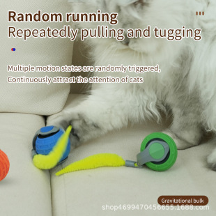 Cross-border automatic chug cat ball cat toy ball self-hi boredom relief interactive artifact with cat toy pet supplies