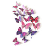 Three dimensional realistic fridge magnet with butterfly on wall, decorations, art decoration PVC, sticker, in 3d format