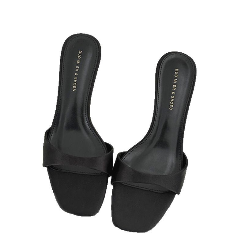 Versatile Women's Closed-toe Sandals Ladies Elegant Half Slippers_voghion.com