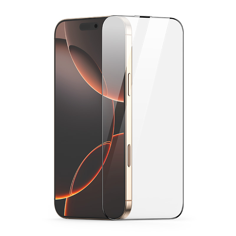 Aplicable iPhone17 almacenamiento de polvo película templada Apple 16Pro HD película protectora transparente para teléfono móvil al por mayor transfronteriza