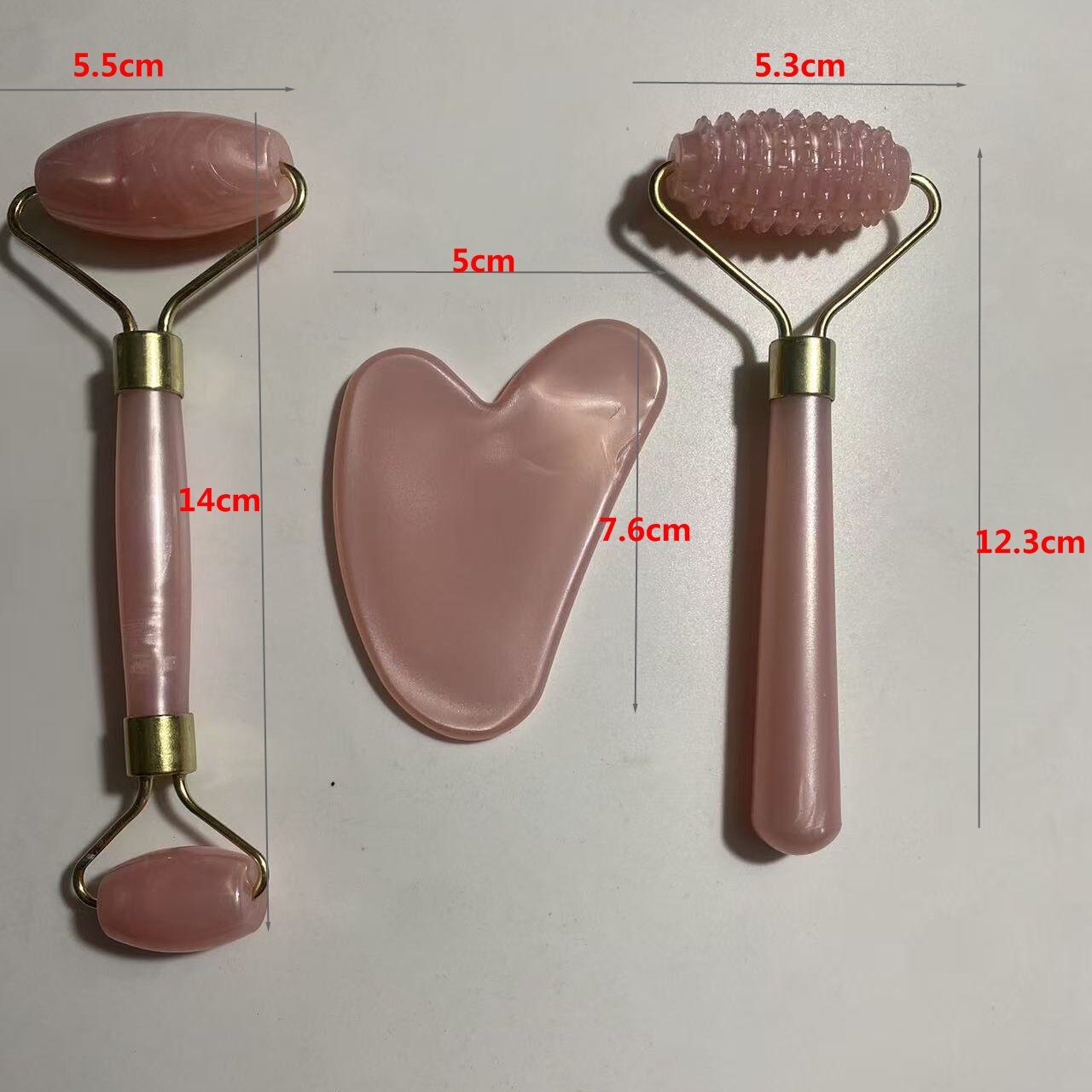 Plastico imitación de jade con rodillos espinosos placa de estiramiento de cristal de polvo imitación de estiramiento