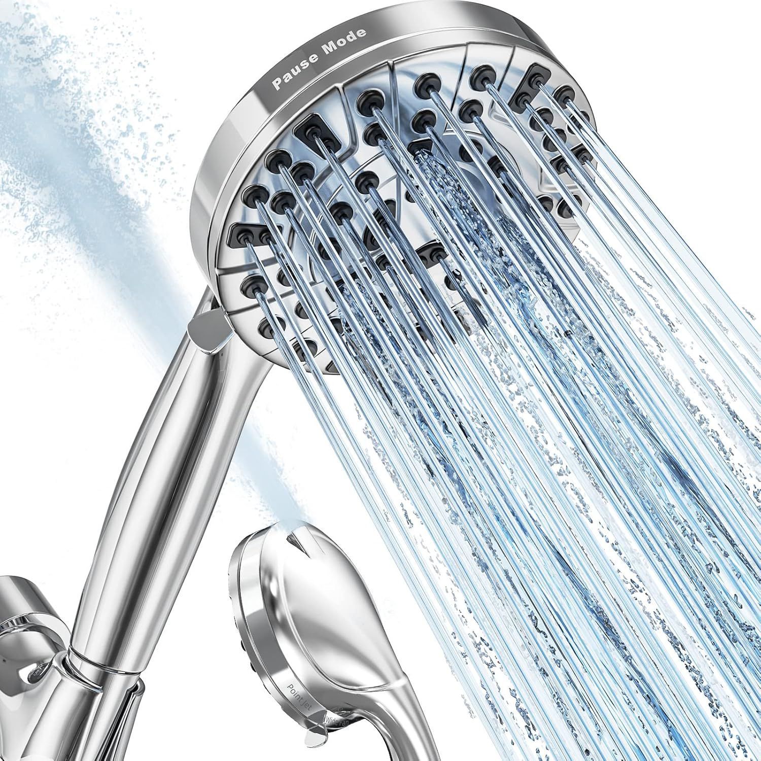 Cross-Border American-Style 9-Function Handheld Showerhead with Blade, Water Booster, Spray Massage Gun, and Shower Set
