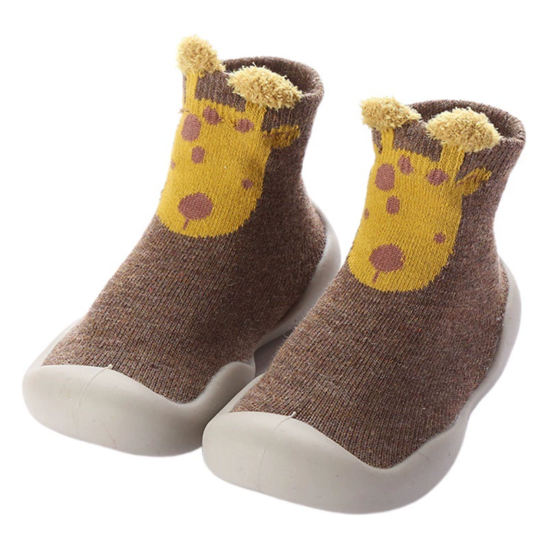 Весенние и осенние детские напольные носки, детская силиконовая обувь с мягкой подошвой, нескользящая обувь для малышей в помещении для мальчиков и девочек
