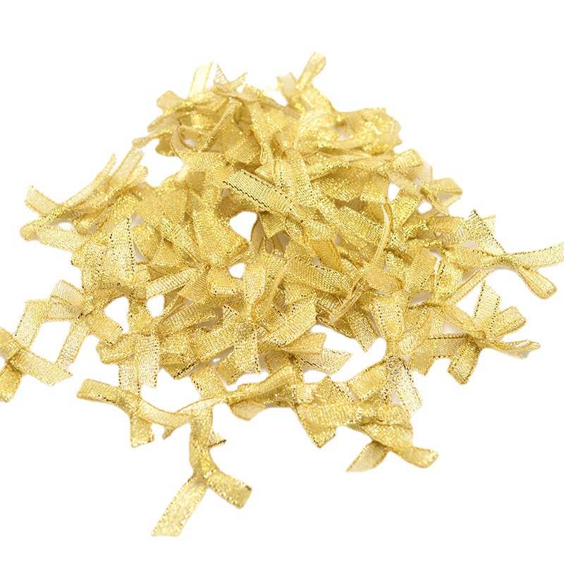 6mm100 cinta de poliéster acabado mini arco de embalaje de regalo ropa interior horquilla material de suministro transfronterizo